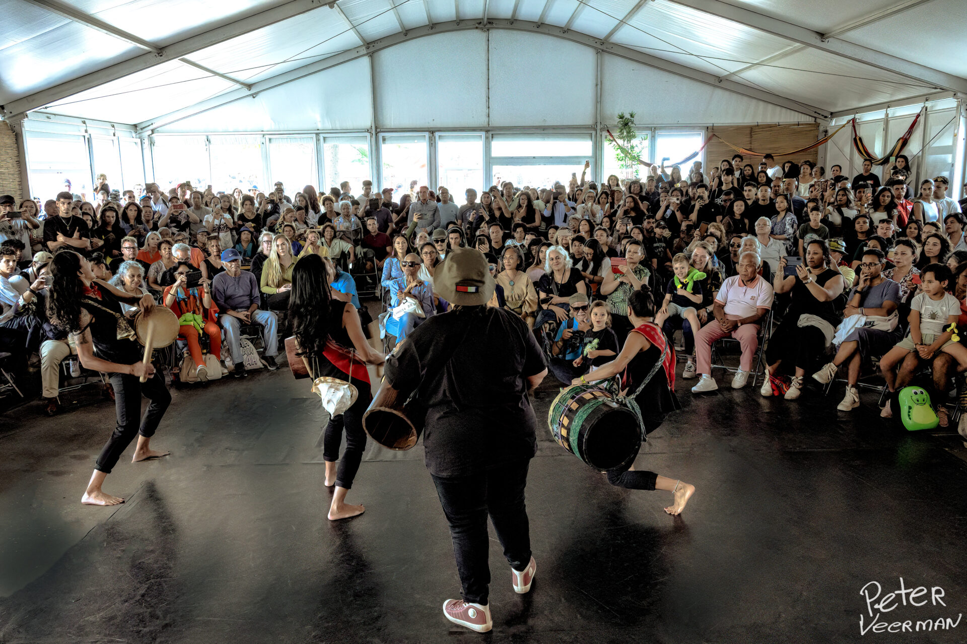 Publiek bij ons optreden op Kwaku festival